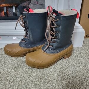 Hunter Women’s Lace Up Waterproof Duck Boots, Size 7